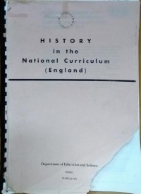 Image of History in the National Curriculum ( England )