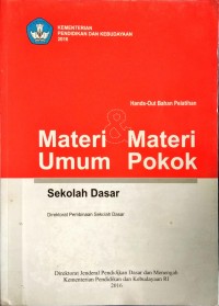 Image of Materi Umum & Materi Pokok Sekolah Dasar