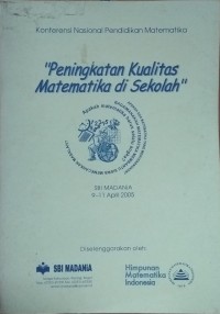 Image of Konferensi Nasional Pendidikan Matematika: Peningkatan Kualitas Matematika di Sekolah