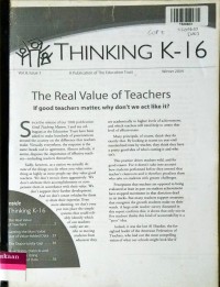 Image of Thinking K-16 The Real Value of Teachers