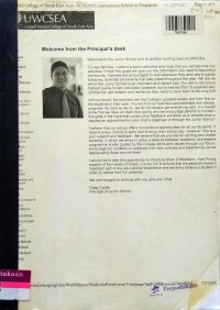Image of Welcome From the Principal's desk