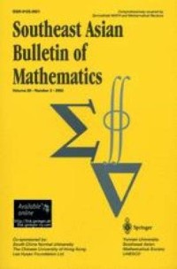 Image of Southeast Asian Bulletin of Mathematics Volume 31