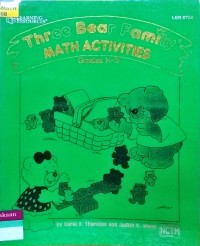 Image of Three Bear Family Math Activities Grades K - 3 [copy]